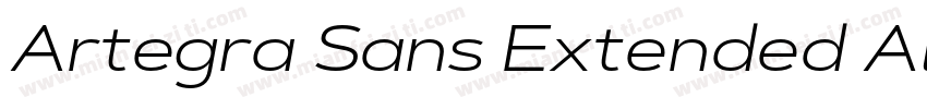 Artegra Sans Extended Alt Black Ita字体转换